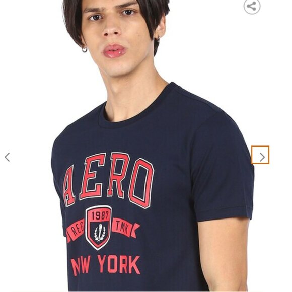 *AEROPOSTALE Regular Fit Brand Print Crew-Neck T-Shirt - Picture 4 of 7